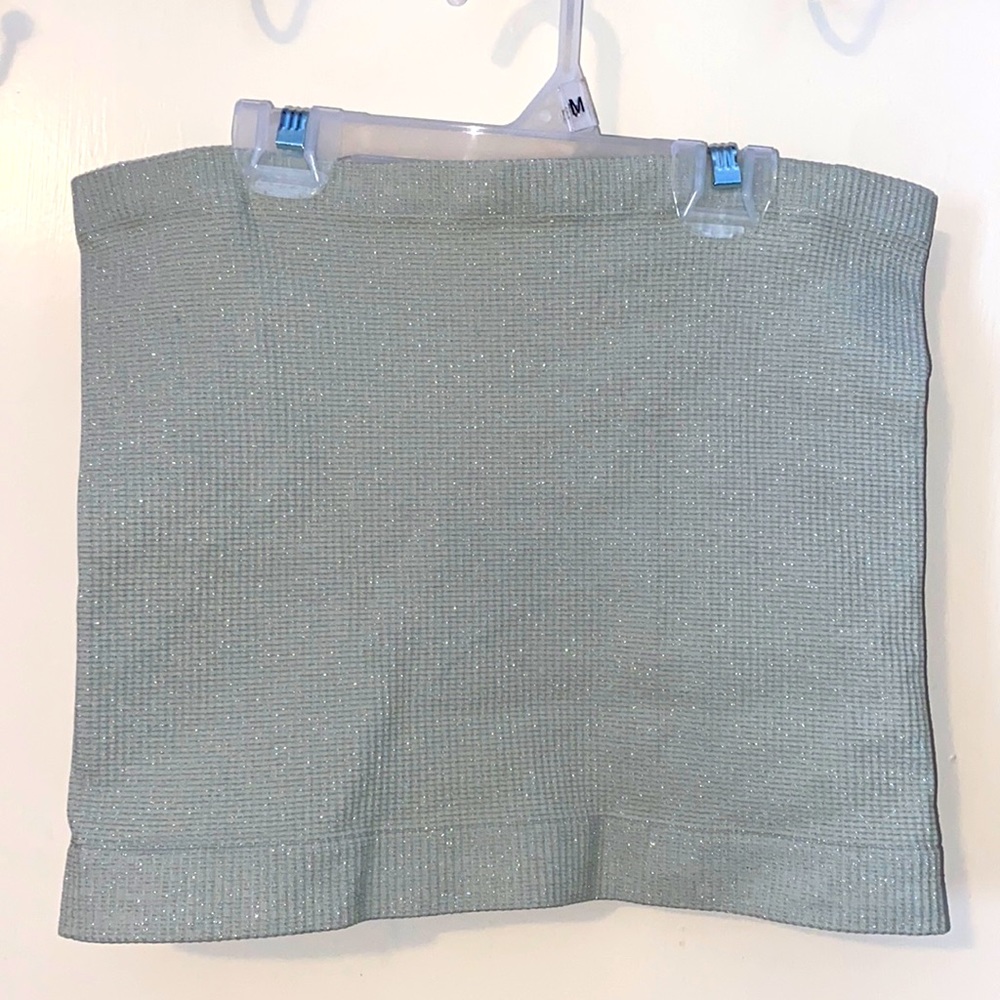 Urban outfitters sage sparkly tube top